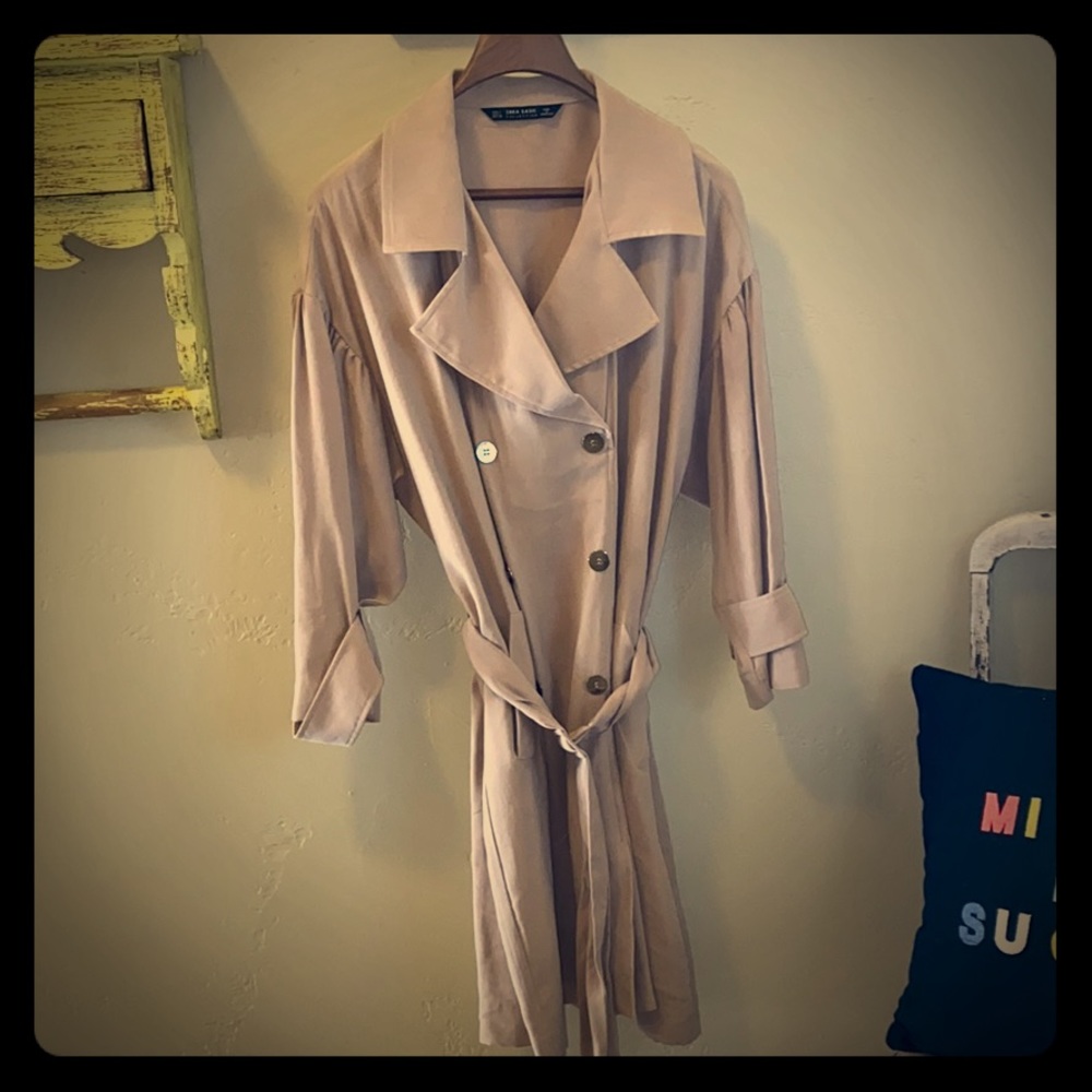 Classic and lovely camel color trenchcoat dress